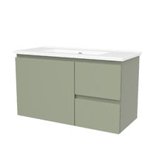 Florida Ensuite 800mm Wall Hung Vanity with Ceramic Countertop